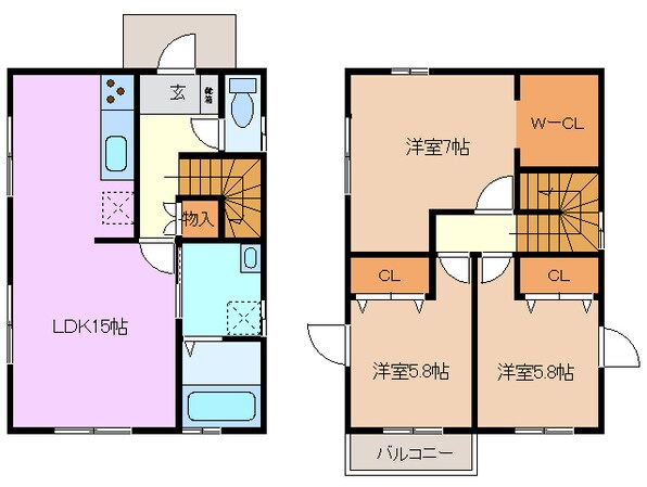 リースホーム北永台の物件間取画像